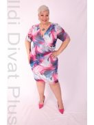 Trynite Kék-Lila Mintás Ruha