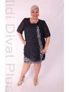 Botega Elena Kék-Fehér Mintás Ruha