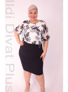 Botega Elena Kék-Fehér Mintás Ruha