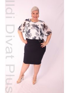 Botega Elena Kék-Fehér Mintás Ruha