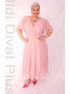 Szyk Púder Fodros Maxi Ruha