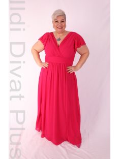 Szyk Púder Fodros Maxi Ruha