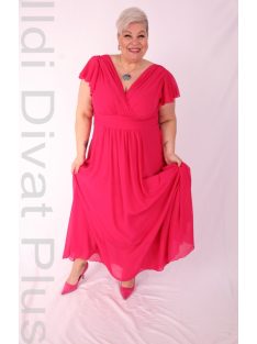 Szyk Púder Fodros Maxi Ruha