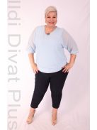 Mandala Babakék Muszlin Blúz