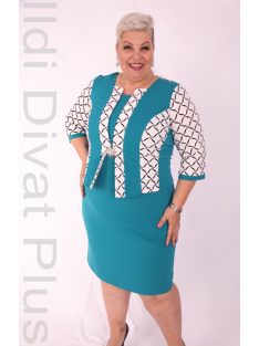 Rea Kék-Fehér Pöttyös Ruha+ Blézer