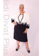 Gregor Kék-Fehér Csipke Betétes Kosztüm-56