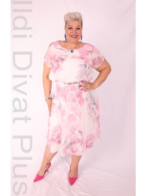 Sonata Zöld-Fehér Mintás A Vonalú Ruha