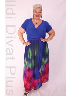 Trynite Ekrü-Rózsaszín Virágos  Ruha