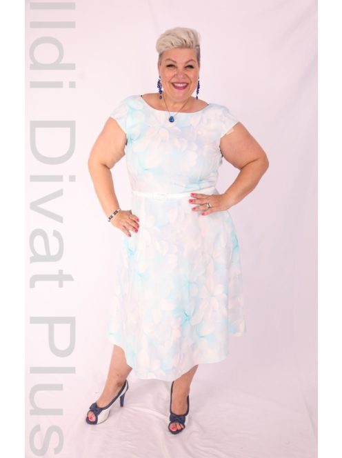 Gotta Kék-Fehér Mintás A Vonalú Ruha