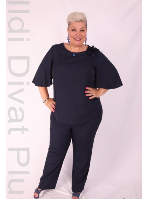 Gabriella Sötétkék Nadrágos Alkalmi Szett