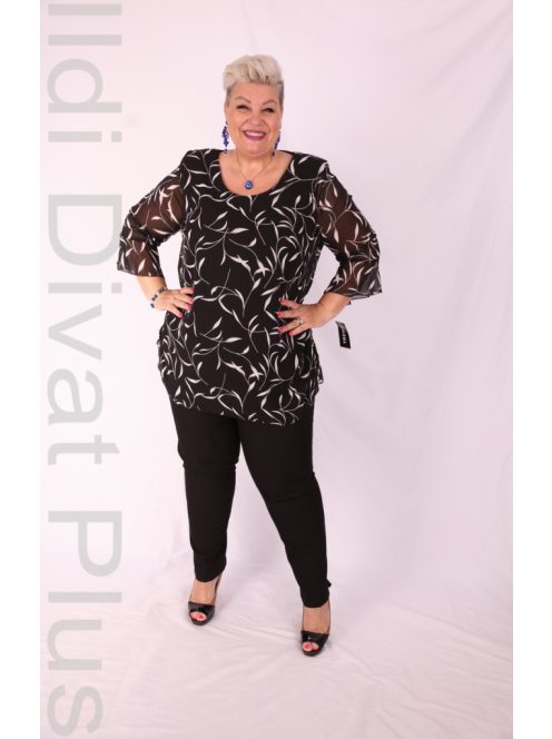 Trend Sötétkék-Mintás Lilla Nadrágos Szett