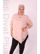 Eko Mályva-Arany Mintás Muszlin Tunika