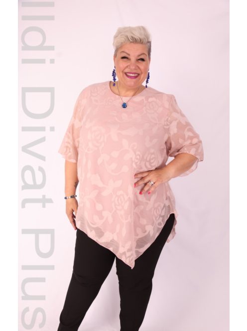 Eko Mályva-Arany Mintás Muszlin Tunika