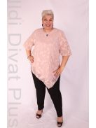 Eko Mályva-Arany Mintás Muszlin Tunika