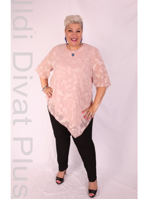 Eko Mályva-Arany Mintás Muszlin Tunika