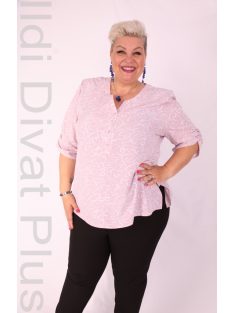 Attane Mályva-Ekrü Mintás Muszlin Blúz