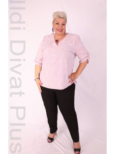 Attane Mályva-Ekrü Mintás Muszlin Blúz