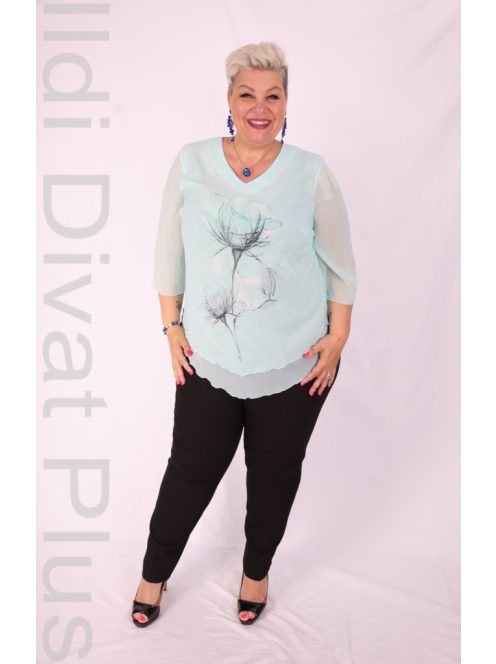 Marguerite Menta-Virágos Blúz