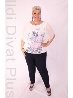 Emi Beige-Rózsaszín Pöttyös Blúz