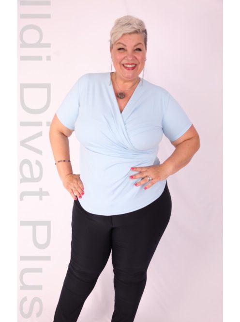 Mandala Babakék Átlapolt Felső