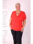 Mandala Piros Átlapolt Felső