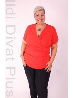 Emi Beige-Rózsaszín Pöttyös Blúz