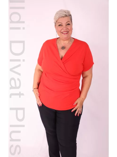 Mandala Piros Átlapolt Felső