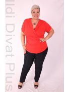 Emi Beige-Rózsaszín Pöttyös Blúz