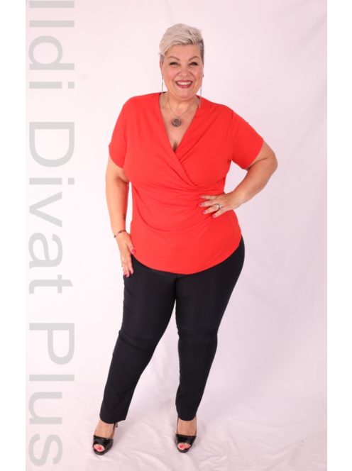 Emi Beige-Rózsaszín Pöttyös Blúz