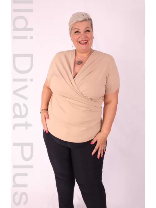 Mandala Beige Átlapolt Felső