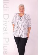 Emi Beige-Rózsaszín Pöttyös Blúz