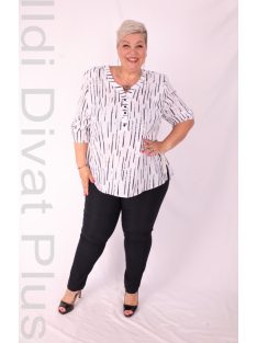 Attane Fehér-Fekete Muszlin Tunika