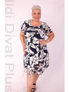 Ajso Fehér-Kék Mintás Ruha