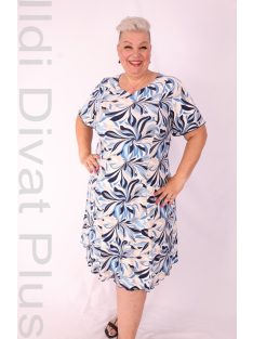 Gast Kék-Beige Mintás Ruha