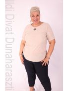 Ilona Beige- Arany Csillogós Felső