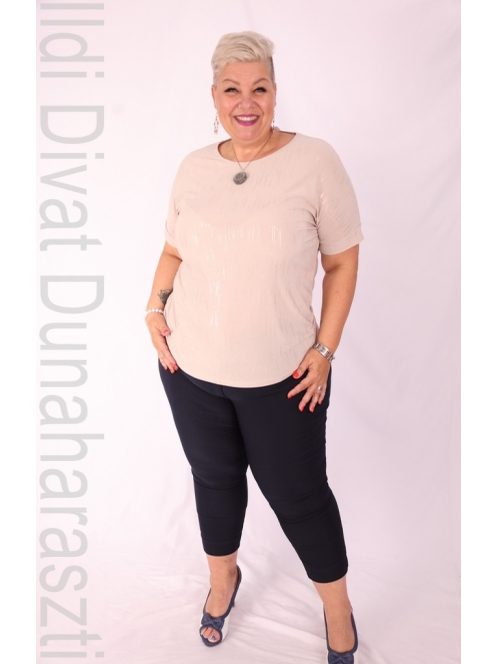 Ilona Beige- Arany Csillogós Felső