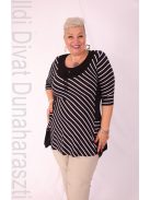Classis Fekete-Fehér Csíkos Tunika