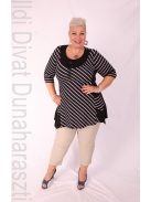 Classis Fekete-Fehér Csíkos Tunika