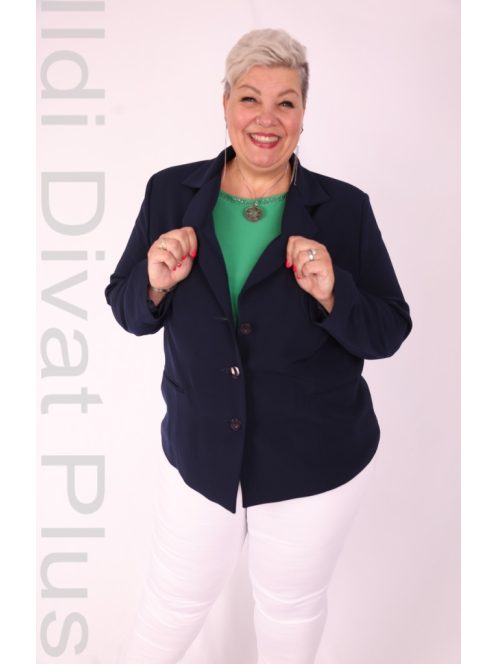 Manda Türkiz- Mintás  Blúz