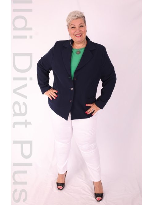 Manda Türkiz- Mintás  Blúz