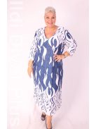 Classis Világoskék-Fehér Mintás Felina Ruha