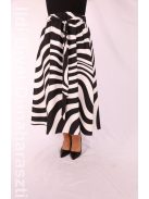 Antom Fekete-Fehér Mintás Midi Szoknya