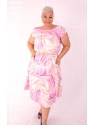 Gotta Pink-Beige Virágos A vonalú Ruha