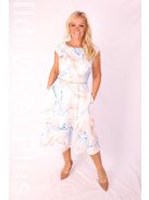 Gotta Kék-Beige Mintás A Vonalú Ruha