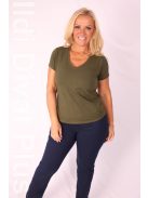 Latynka Khaki V-kivágott Aura Felső
