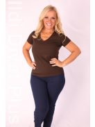 Latynka Csokibarna V-kivágott Aura Felső