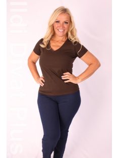 Latynka Csokibarna V-kivágott Aura Felső