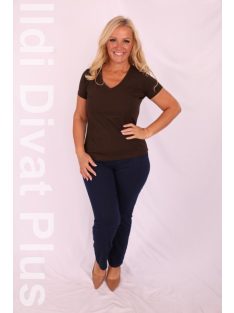 Latynka Csokibarna V-kivágott Aura Felső