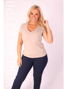 Latynka Beige V-kivágott Aura Felső