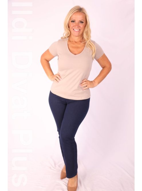 Latynka Beige V-kivágott Aura Felső